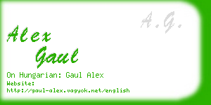 alex gaul business card